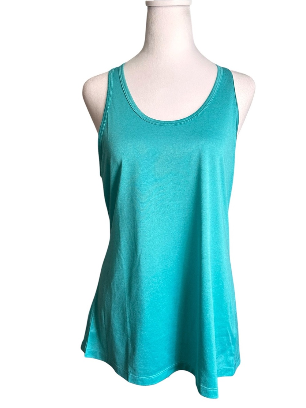 Nike Dri Fit Women's Teal Scoop Neck Tank Top Size L